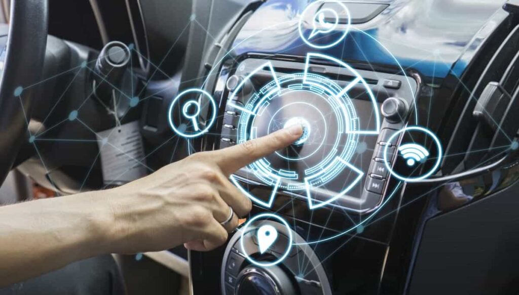 pantalla digital de coche