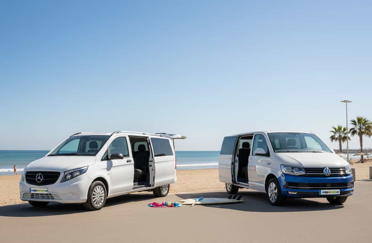 Mercedes Vito vs VW Multivan coches 9 plazas segunda mano