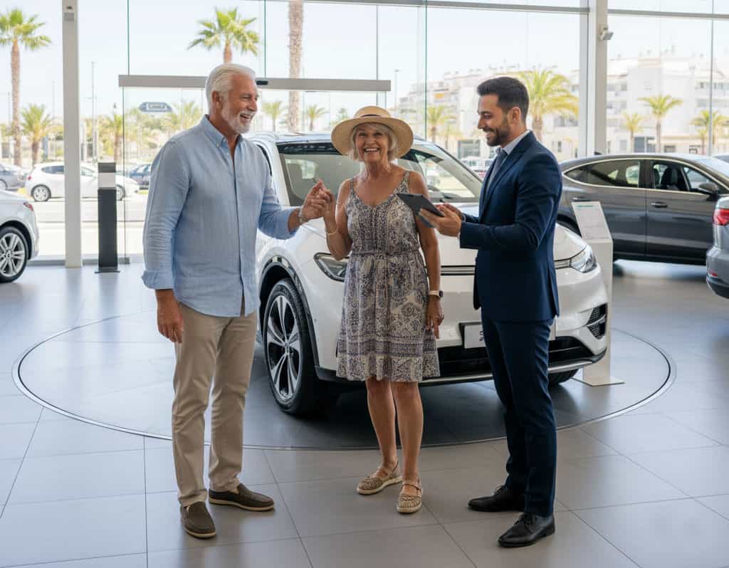 extranjeros comprando coche de ocasión en Málaga