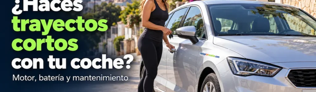 trayectos cortos con el coche