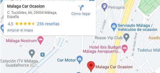 Location of our second hand dealer in Malaga